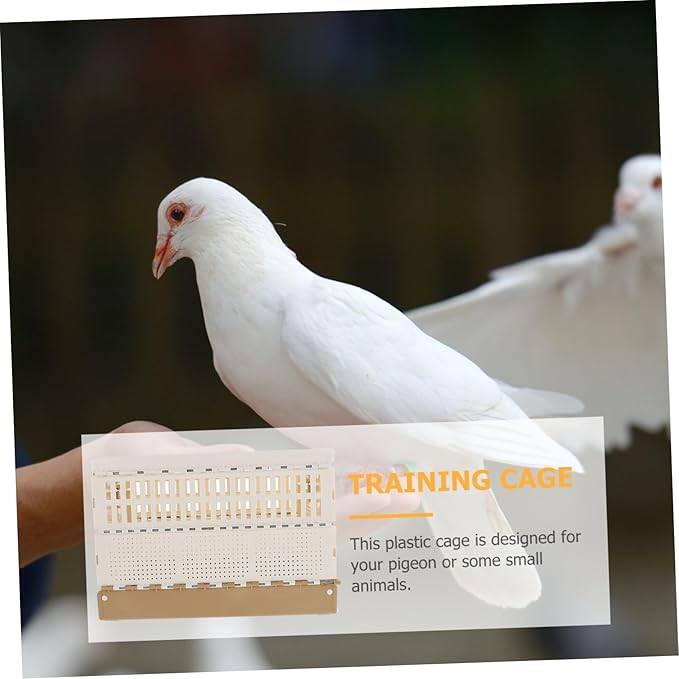 TOYANDONA Foldable Abs Pigeon Domestication Cage with Removable Tray Breathable Training and Release House for Racing and Homing Pigeons Easy to Clean Small Pet Accessory