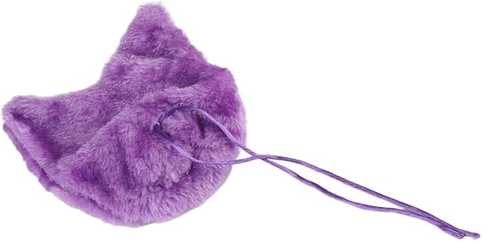 Bird Corner Fleece Warmer, Soft Velveteen Bed for Parrot Parakeet Cockatiel, Lightweight Washable Bird Cage Blanket, Winter Warm Hideaway (Purple)