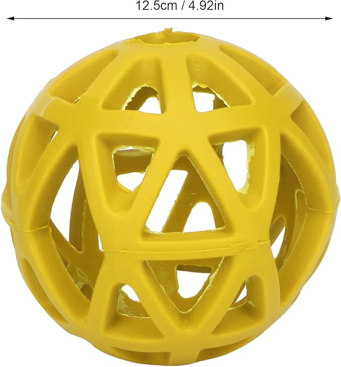 Asixxsix Hollow Dog Ball, Rubber Dog Toy Puzzle Ball Bite Dog Hollow Ball Toy Fun Interactive Chewing Pet Toy Ball, Lightweight and Portable Pet Toy for Dogs Cats Pets (L)