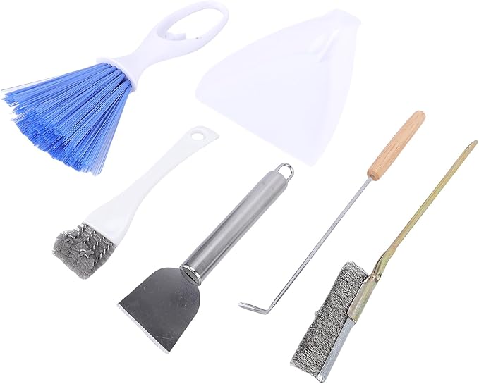 Zerodis Wild Bird Wildlife Accessories Kit Bird Cage Brush Tool Stainless Steel Poop Remover Cage Accessories Suitable for Rabbit Hamster