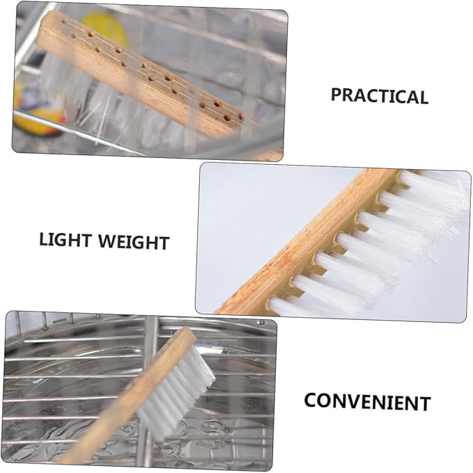 Toddmomy 1pc Bird Cage Cleaning Brush Handle Tool for Effortless Cage Cleaning for Bird and Fecal Ease