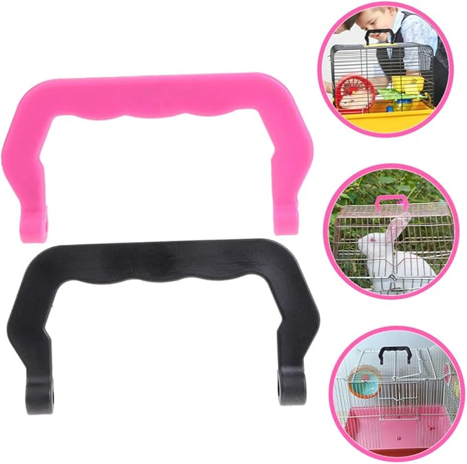 VICASKY 20pcs Plastic Pet Cage Handles Multi-use Birdcage Hamster Accessories Smooth Non-breakable Design for Easy Pet Care