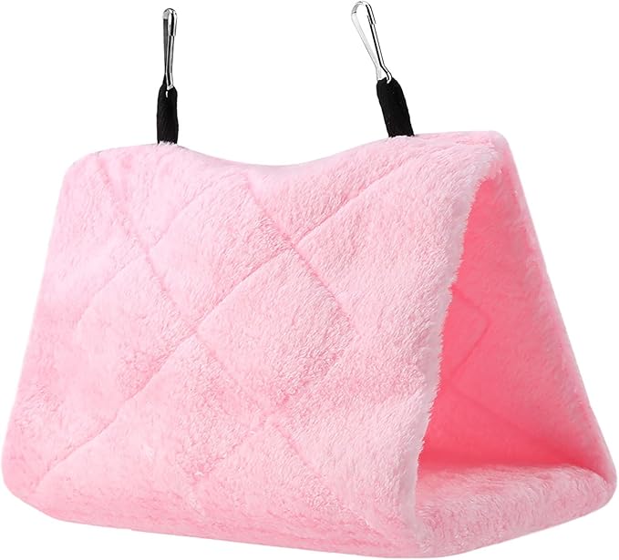 CHICIRIS Bird Hanging Tent,Soft Plush Cozy Bird Hammock,Winter Warm Bird Toy,Durable Safe Bird Cage Accessory,Comfortable Secure for Small Birds,Ideal for Medium Birds,for Pet Birds,for Indoor Birds