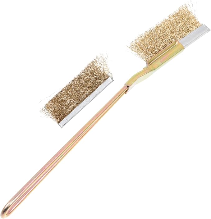 1set Professional Bird Cage Cleaning Brush Extra Long Handle Wire Brush for Bird Cage Maintenance and Cleaning Accessory