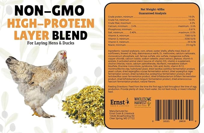 Non-GMO High-Protein Layer Blend 40 lb