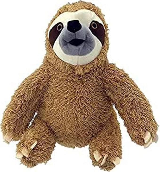 PetSport Sammy Sloth - Sloth Stuffed Animal Dog Toy for Large Dogs, Certified Non-Toxic, Squeaker Inside, Durable, Super Soft, Colorfast, Interactive - 10 Inch