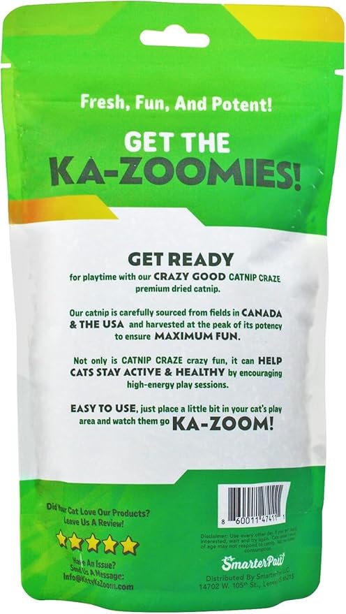 Catnip Craze 2-Pack | Catnip Mix | Hand Harvested Fresh Catnip Grown in Canada and The USA | High Potency Blend for Engaging Play
