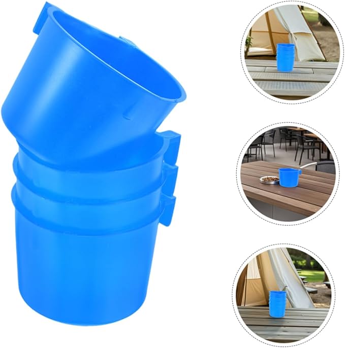 8pcs Hanging Bird Cage Cups Durable Pet Food and Water Bowls for Small Animals Easy to Install and Remove for Rabbits Birds and More Blue