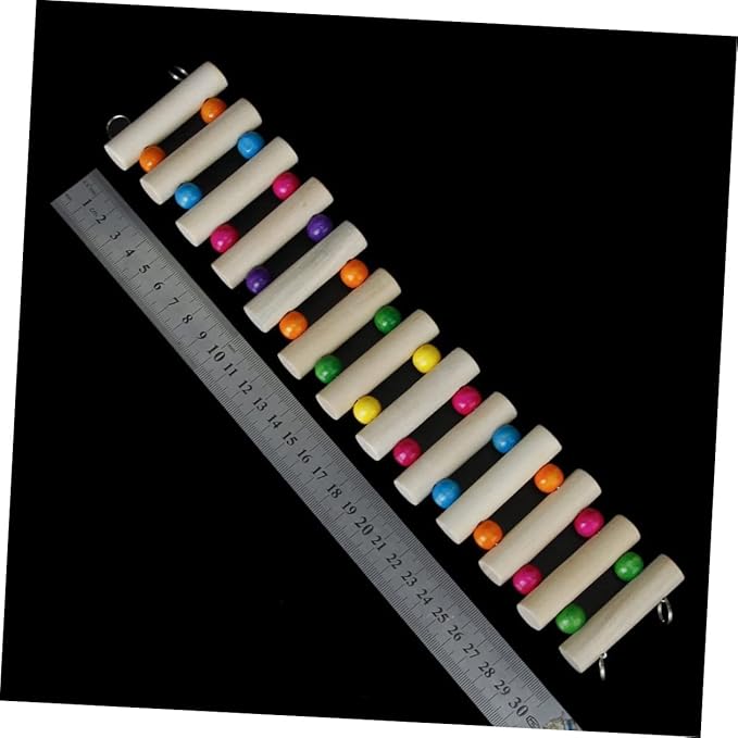 BESPORTBLE 3pcs Wooden Bird Ladder Toy Bridge for Cockatiels Animal Cage Accessory