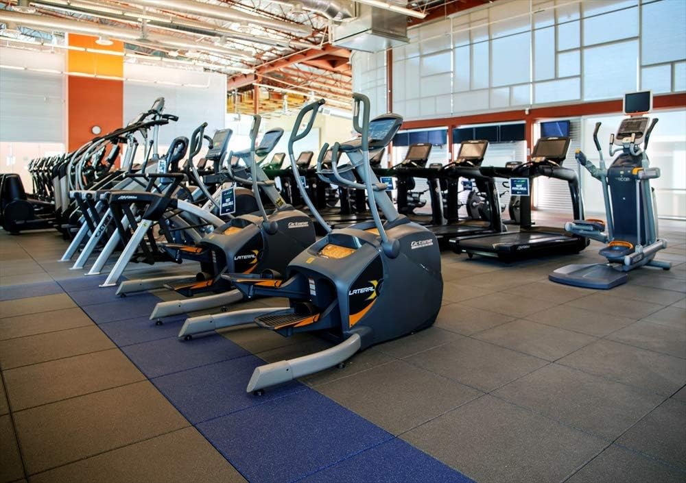 American Floor Mats - Extreme Rubber Gym Tiles - 1 Inch Thick Colorful Rubber Gym Tiles - Superior Shock and Sound Absorbing Tiles - Solid Black 25 Tile Pack (Covers 100 Sq Ft)