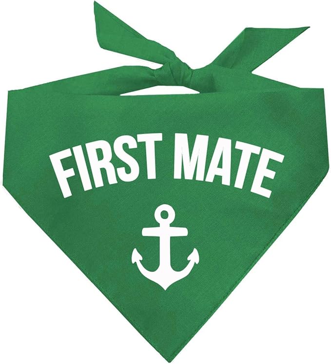 First Mate Dog Bandana (Green, XS 264)