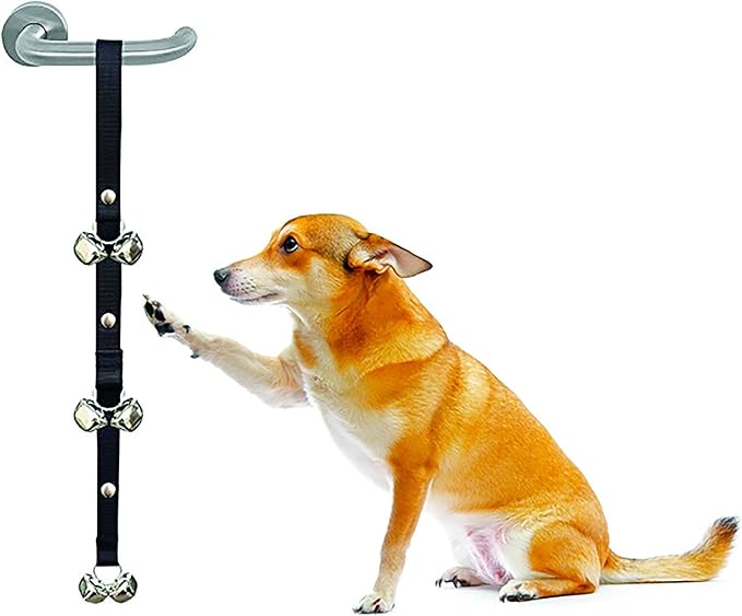 Dog Training Set, Puppy Supplies Starter Kit with Dogs Clicker, Treat Pouch Bag, Housetraining Door Bells, Ultrasonic Whistle, for Teaching Pet Commands, Bark Control, and Potty Training