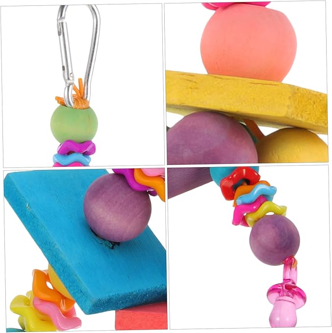 TOYANDONA Parrot Chew Toy for Medium and Small Birds Molar Toy Sturdy Non-Toxic Material for Cockatiels and Parakeets Bird Cage Accessory