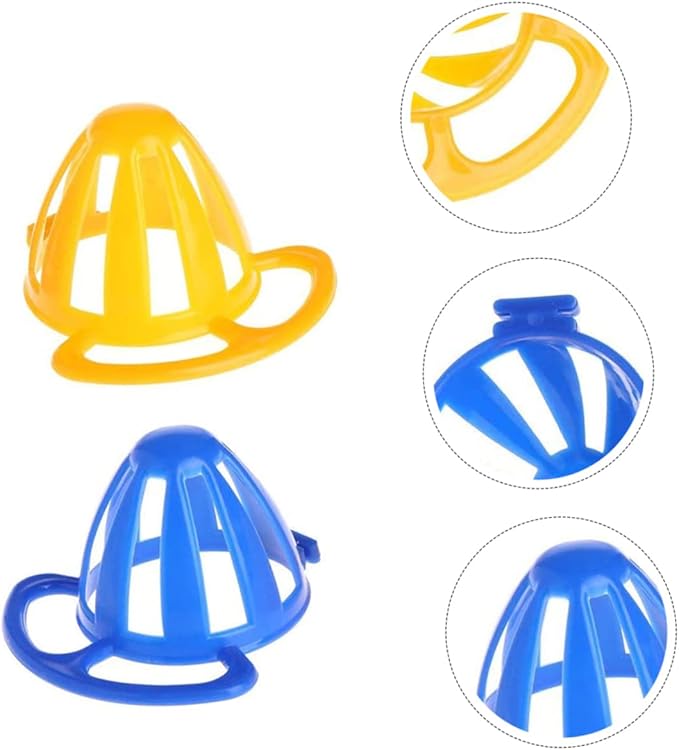 Toddmomy 2pcs Parrot Food Bowl Bird Feeder Bird Cage Accessory for Hamsters Parrots Random Color