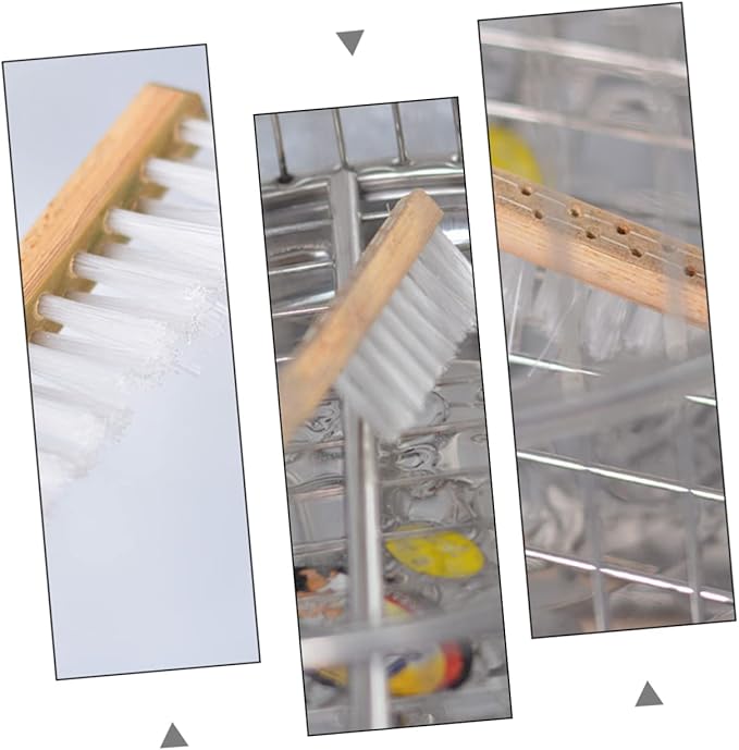 HANABASS 1pc Handle Bird Cage Cleaning Brush Bristle Design for Easy Cleaning of Pet Bird Cages for Daily Use and Messy Cleanups