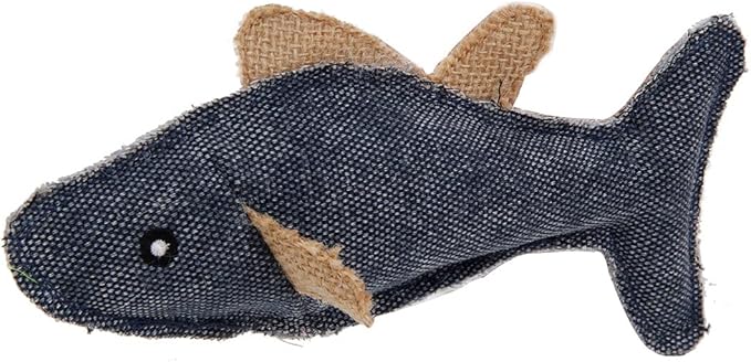 Pet Life ® Durable Fish Plush Kitty Catnip Cat Toy