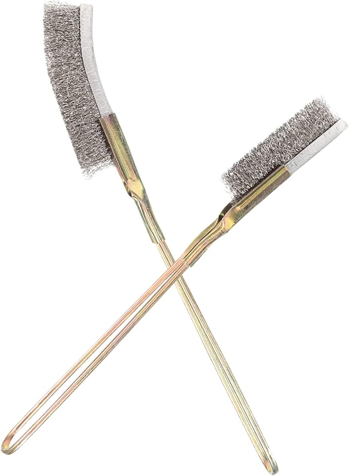 2pcs Bird Cage Cleaning Brush Wire Brushes for Pet Cage Maintenance Handle Design for Easy Cleaning of Bird Feces and