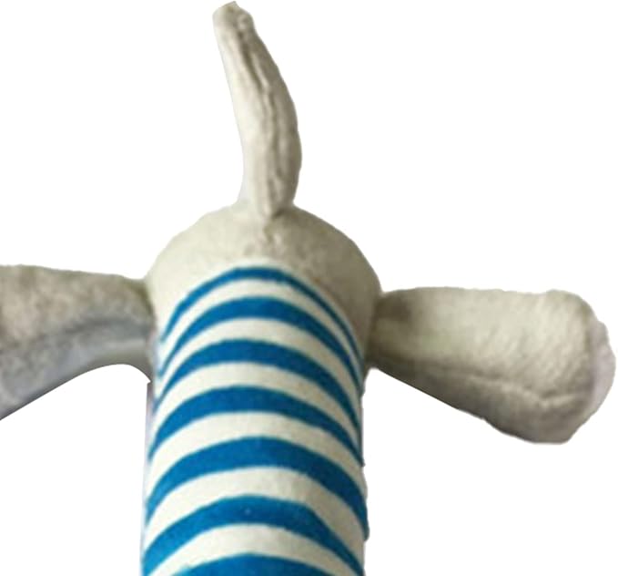 Cyrank Dog Toys, Cute Striped Animal Dog Squeaky Toys Dog Stuffed Animals Chew Toy with 4 Legs Soft Durable Plush Dog Toys for Pet Dog Cat(#2)
