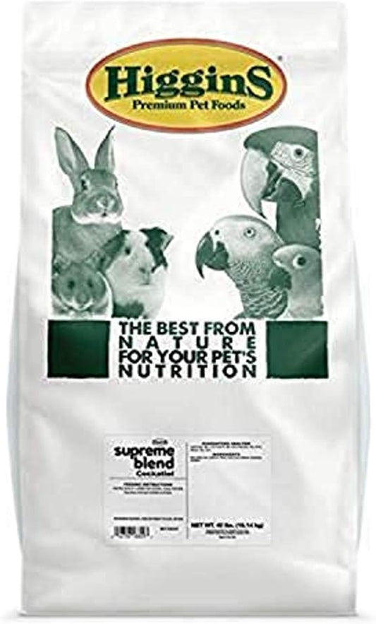 Higgins 466525 Supreme Cockatiel Seed Mix-50 Lb Bag (1 Pack), One Size