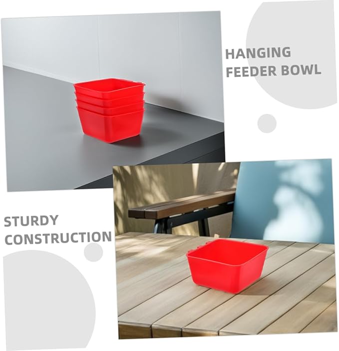 TOYANDONA 6pcs Rabbit Feeder Cup Bird Watering Bowl Capacity Pet Feeder Bowl Convenient Hanging Design
