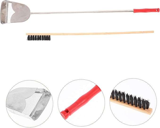 2pcs Bird Cage Cleaning Brush Set Durable Tools for Pet Bird Small Animal Cage Cleaning Includes Shovel Brush for Easy Droppings Removal