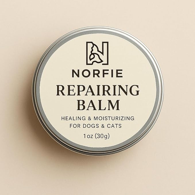 Repairing Balm for Dogs and Cats | Lick Safe Dog Paw and Nose Balm | All Natural Soothing Balm for Cracked Paws Snouts and Hot Spots