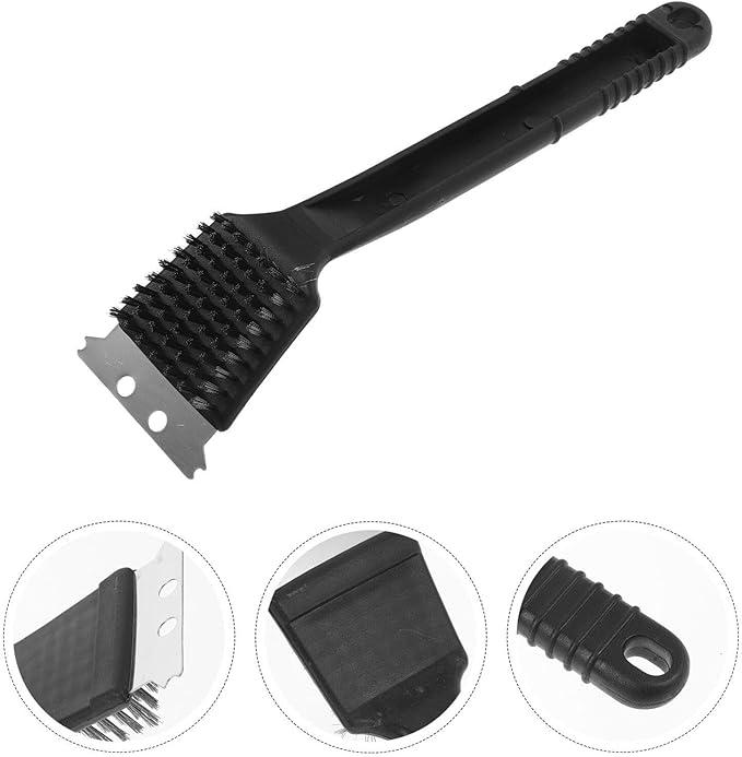 Milisten Handle Birdcage Cleaning Brush Reusable Stainless Steel Tool for Easy Bird Cage Cleaning Non-Shedding Bristles for All Cage Types and Convenient
