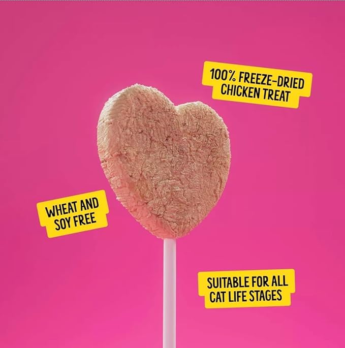 Bonkers Purrpops Tip Top Tuna Flavor Lollipop Freeze-Dried Cat Treats 4-Count, 2 Packs with Cat Spring Toy