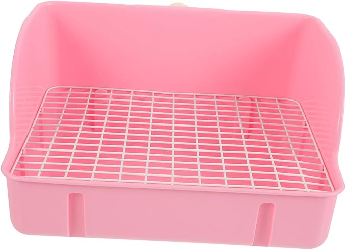Large Plastic Rabbit Litter Box Pet Litter Box Easy Cleaning Guinea Pig
