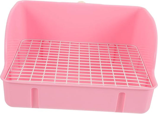 Large Plastic Rabbit Litter Box Pet Litter Box Easy Cleaning Guinea Pig