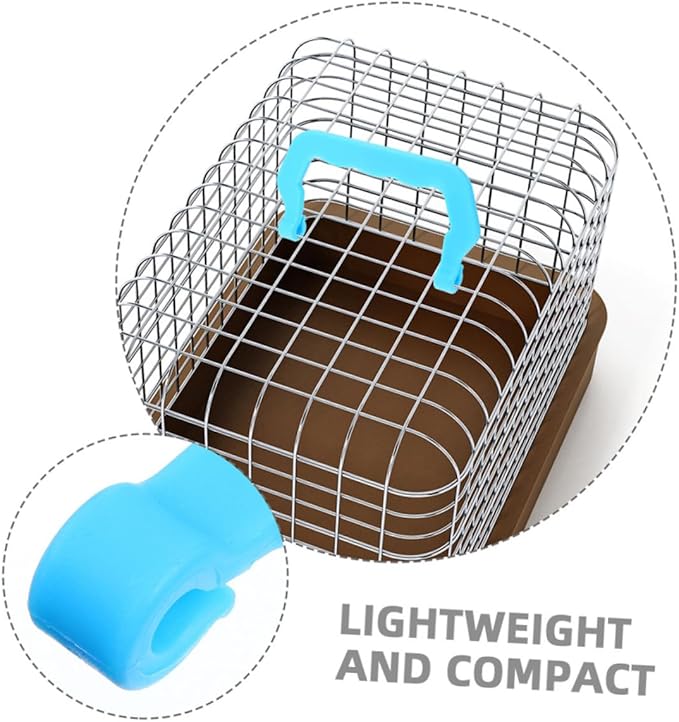 SUPVOX 12pcs Lightweight Plastic Handles for Pet Carriers Birdcages and Crates Ergonomic Easy to Install Suitable for Indoor Outdoor Use