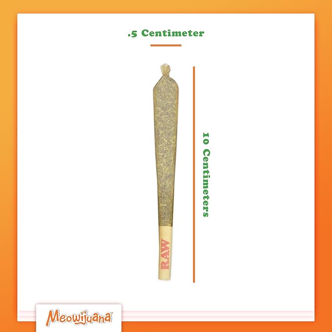 Meowijuana Rollies 2-Pack | Two 6-Packs King Size Catnip Rollies | Hand Harvested and Rolled High Potency Catnip | Grown in North America | Promotes Cat Play