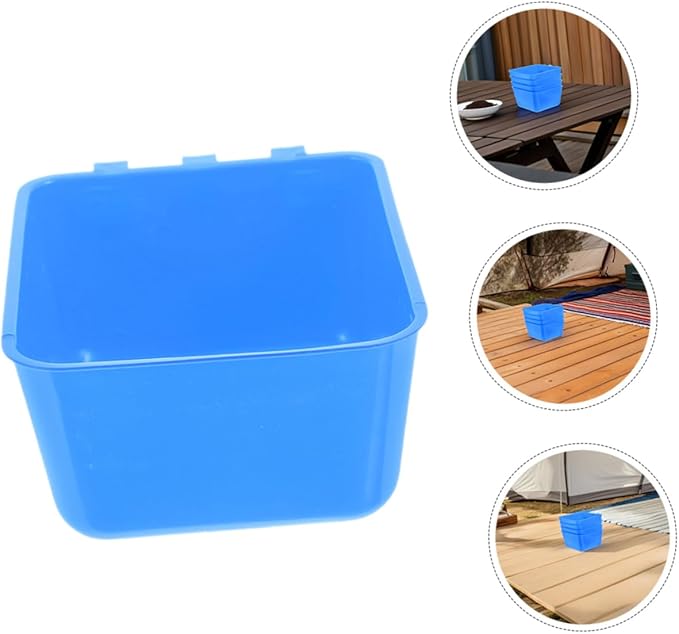 6pcs Bird Cage Cups Rabbit Feeder Bowl Hanging Water Feeder Plastic for Puppies Chickens Rabbits