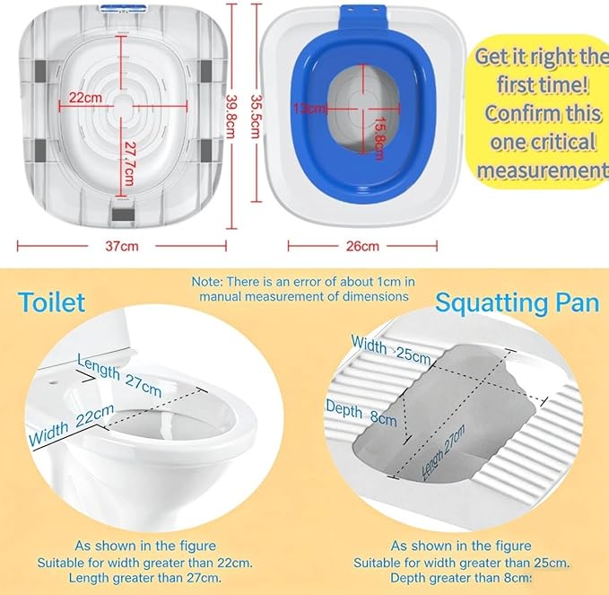 Cat Toilet Training Kit – Litter Box Trainer for Indoor Cats, Reusable Plastic Rings Fit Any Toilet, Stop Scooping Litter (Blue) (Blue)