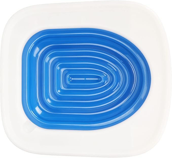 Cat Toilet Training Kit EcoFriendly Safe Toilet Trainer System for Healthier Cats with Recesses for Easy Cleaning for Cat Supplies (Blue)