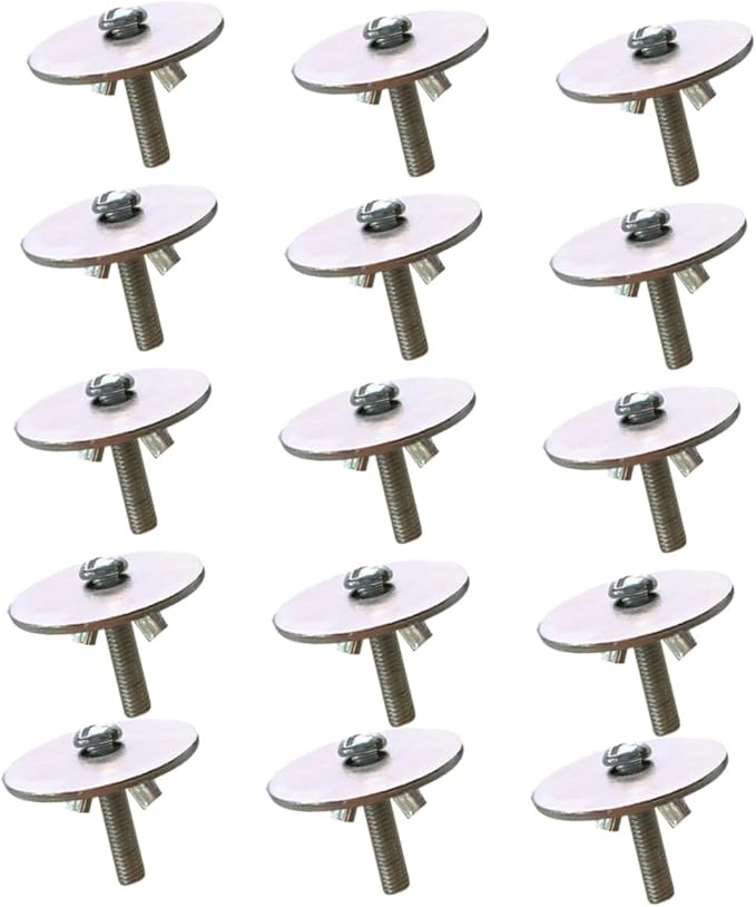 15sets Fixing Screws Gaskets for Hamster Cage Lightweight and Easy to Install Screws for Birdcage and Animal Platforms Sturdy and