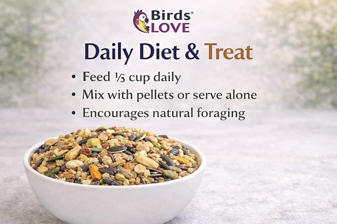 Birds LOVE All Natural Garden Blend Bird Food for Parrots 6lb