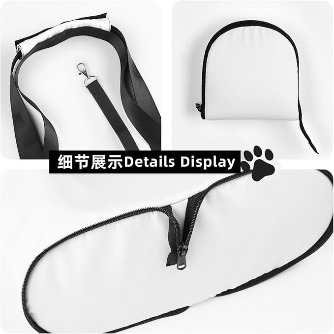 Camping Caravan (2) Print Foldable Pet Tote Bag, Shoulder Carrier for Small Dogs and Cats