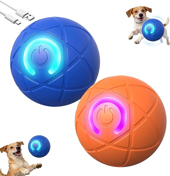 Viral Shaky Ball for Dogs, Smart Interactive Dog Toy Ball, Smart Jumping Automatic Moving Bouncing and Rotating Balls, Electric Vibrating & Rolling for Large/Small Dogs and Cats