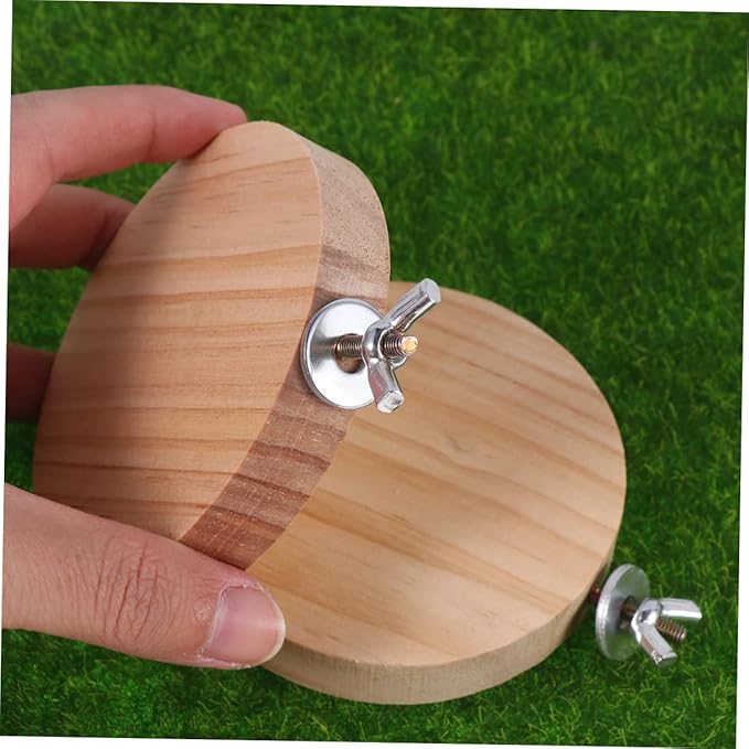 BESPORTBLE 3pcs Wooden Pedal for Hamster Cage Ferret Toy Guinea Pig Ramp Chinchilla Cage Accessory