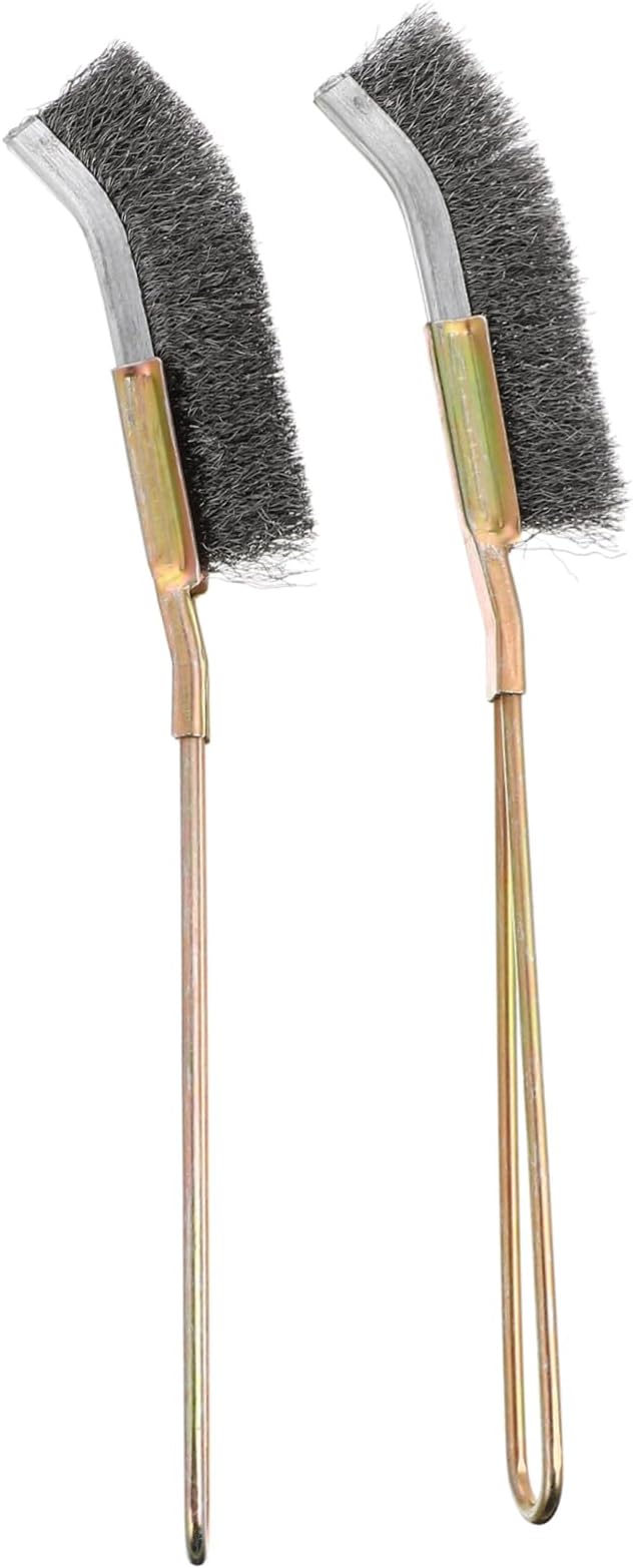 Toddmomy 2pcs Bird Cage Cleaning Brush Copper and Wire Material Handle for Easy Pet Bird Care for Daily Use and Maintaining Healthy Environment