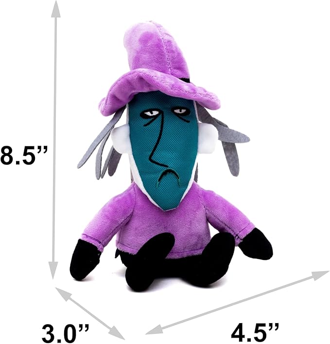 Buckle-Down Disney Squeaky Plush Dog Toy for Large, Medium & Small Dogs, The Nightmare Before Christmas Shock Full Body Pose, 3.0" x 4.5"