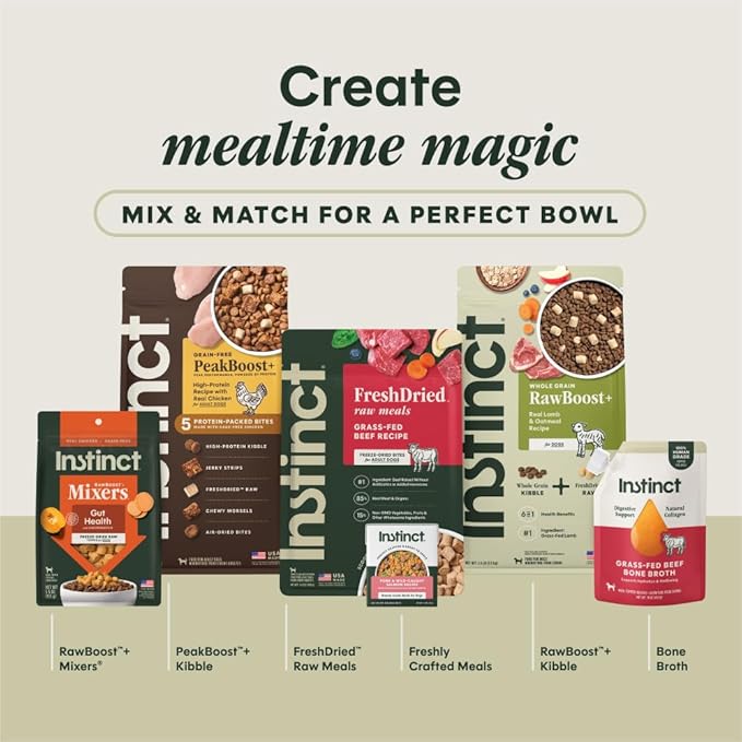 Instinct BeNatural, Natural Dry Dog Food, Raw Coated Kibble, Whole Grain - Real Chicken & Brown Rice, 4.5 lb. Bag (Pack of 2)
