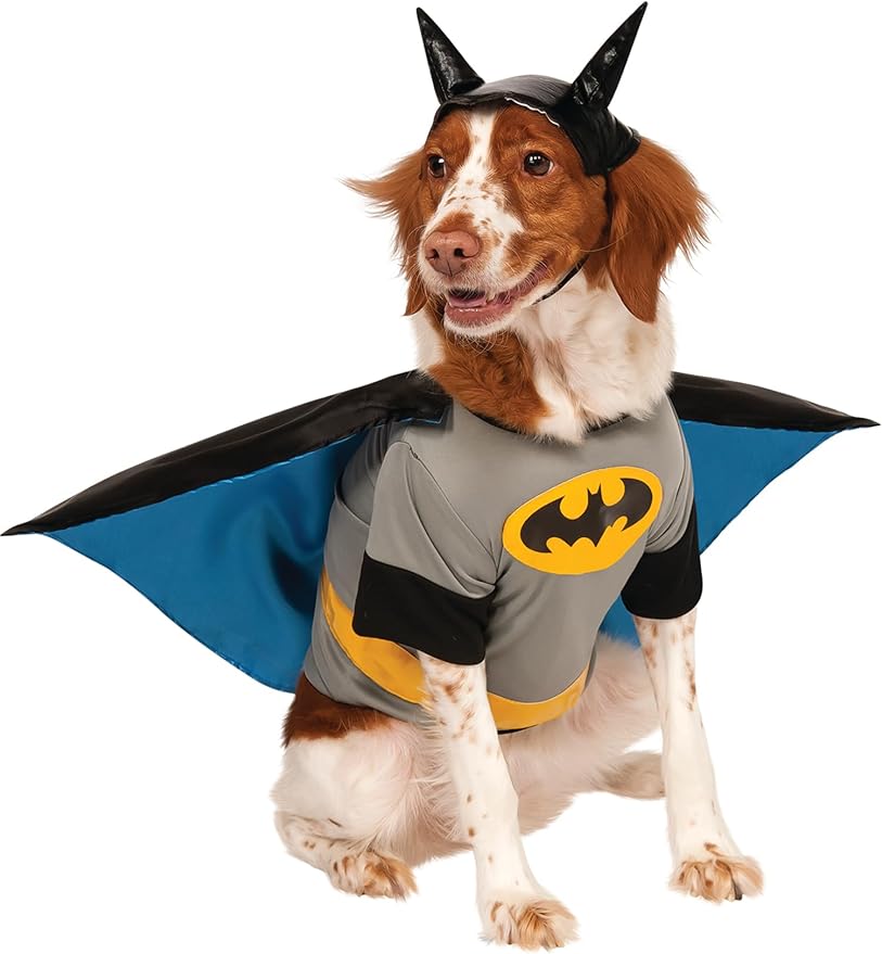 DC Comics Superheroes: Batman Pet Costume for Dogs or Cats by Rubies, XL