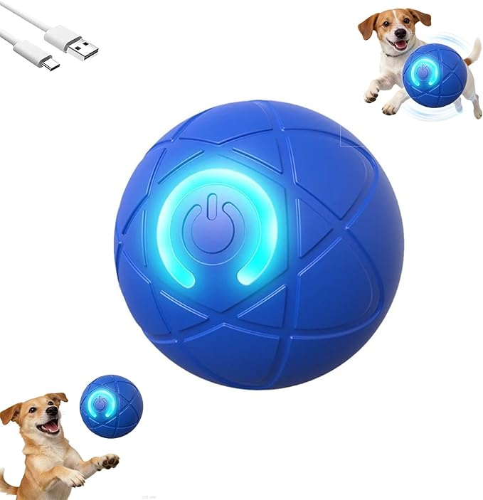 Viral Shaky Ball for Dogs, Smart Interactive Dog Toy Ball, Smart Jumping Automatic Moving Bouncing and Rotating Balls, Electric Vibrating & Rolling for Large/Small Dogs and Cats