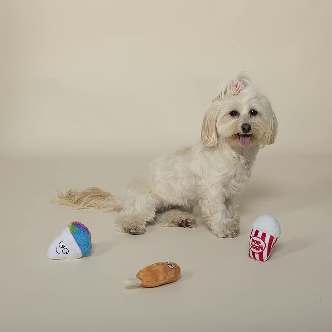 Fringe Studio Plush Dog Toy Set, FAIR Foods, 3 Piece Set, PetShop Collection (289505)