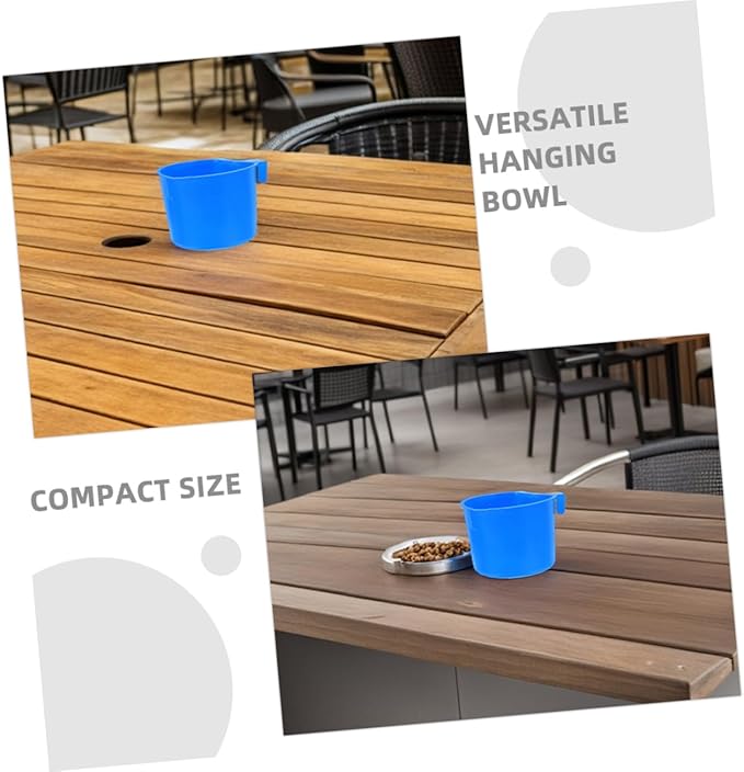 Kisangel 8pcs Thickened Rabbit Feeding Cup Hanging Bird Cage Water Feeder Pet Feeding Watering Bowl for Birds Chickens