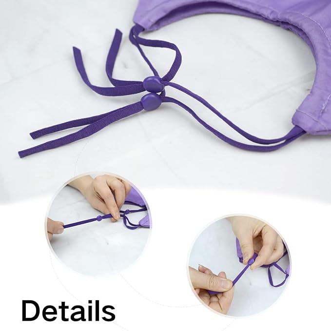 Adjustable Pet Shower Caps Bath Cap Dog Cat Shower Caps, Waterproof Adjustable Ear Protection Cats Ear Drops Guard for Kitten Puppy Small Pets Bath Protector (Purple)
