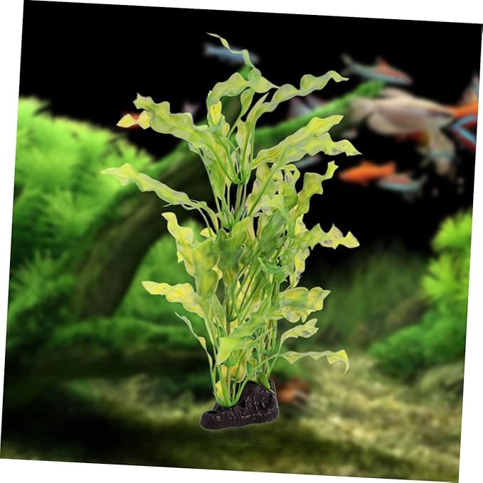 DECHOUS Artificial Kelp Aquarium Plants Decoration Soft Plastic Aquatic Ornaments for Fish Tank Safe for Fish and Pets for Aquascaping and Decoration