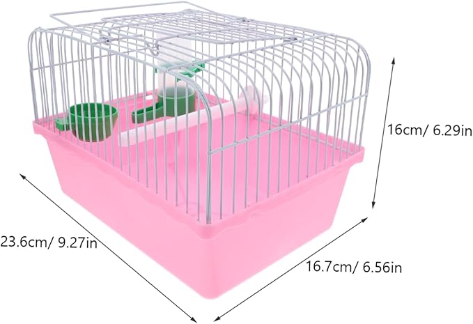 SUPVOX Portable Bird Cage with Food Box and Waterer Lightweight Travel Carrier for Parrots and Cockatiels Spacious Design for Comfortable Outdoor Use